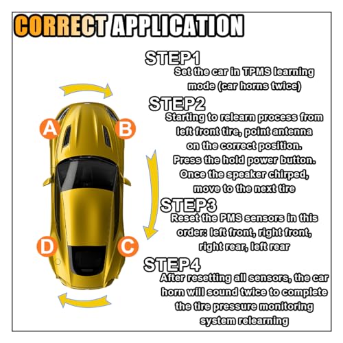 TPMS Relearn Tool, OEC-T5 EL-50448 Tire Pressure Monitor System Sensor Reset Tool, Programming Training Activation Tool for GM/Cadillac/Buick/Chevy Series Vehicles 2023 Edition - size: Green
