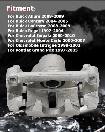 cciyu Rear Left Disc Brake Caliper Assembly w/Bracket 18B4644 - size: Rear Left[18B4644]