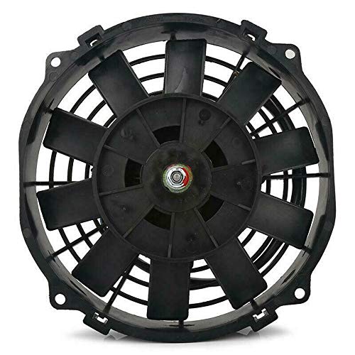 15 Row Black Aluminum Bolt-On Automotive Engine Heavy Duty Towing Transmission Oil Cooler 6AN in-Line Hose 8 Inch 90w Electric Cooling Fan Kit