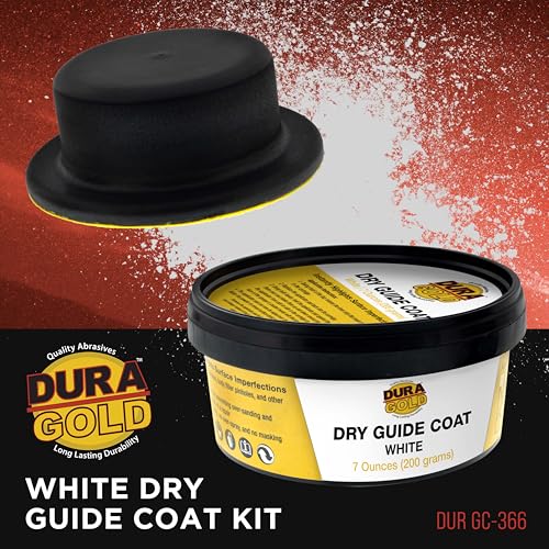 Dura-Gold Premium White Dry Guide Coat Kit, 7 Ounces (200 Grams) - Powder - color: White