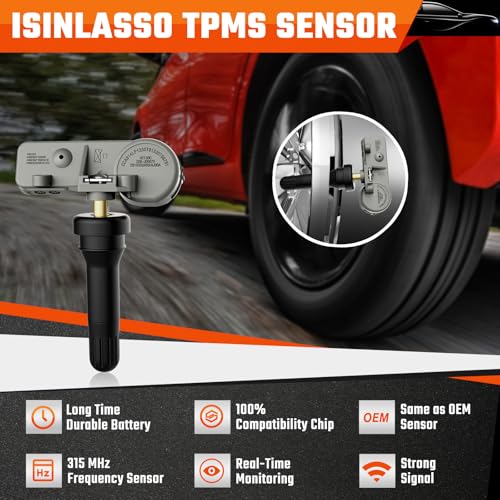 TPMS Sensor, GM 315MHZ Pre-Programmed Tire Pressure Sensors 13581558 4PCS