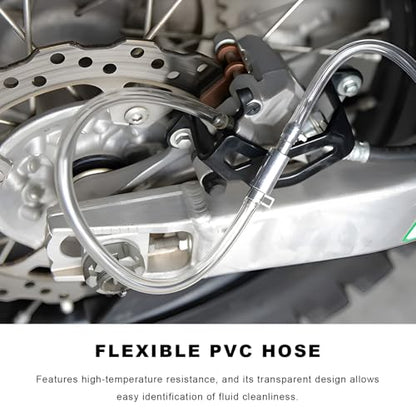 Brake Bleeder Hose, One Way Check Valve Clutch Bleeding Tool for Car, with Caps - color: With Caps