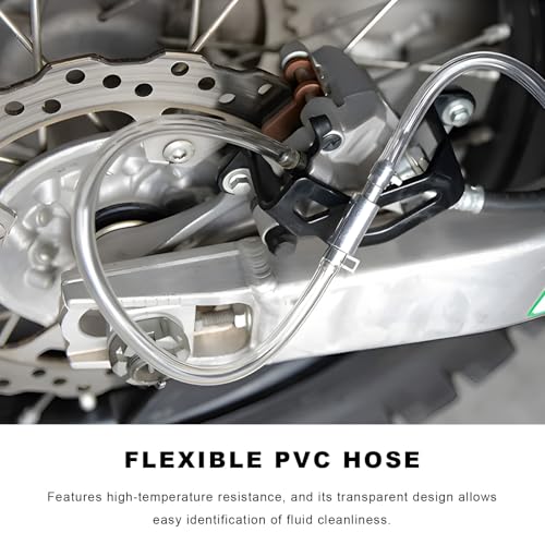 Brake Bleeder Hose, One Way Check Valve Clutch Bleeding Tool for Car, no Caps - color: Without Caps