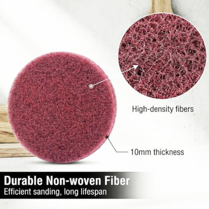 20 Pcs 5" Drill Brush Scrubber Scouring Pads (400#) - style: Red - 400#