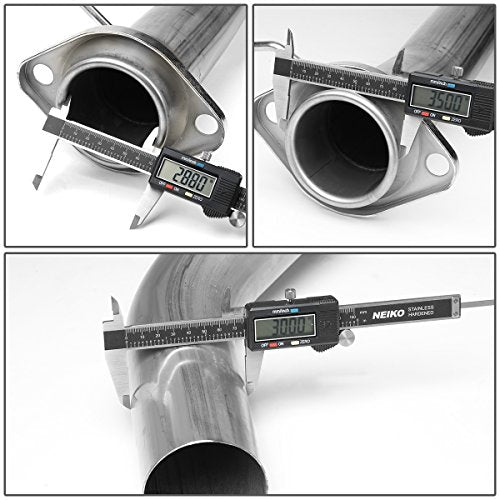 Auto Dynasty 3" Round Catback Exhaust Tip System For 15-16 Colorado Canyon