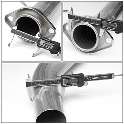 Auto Dynasty 3" Round Catback Exhaust Tip System For 15-16 Colorado Canyon