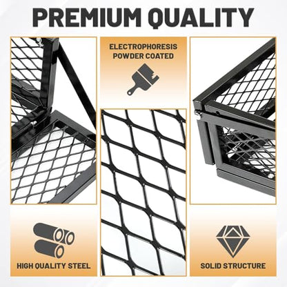 KUAFU ATV UTV Cargo Basket Luggage Carrier Storage Rack Compatible with TRX - size: Front