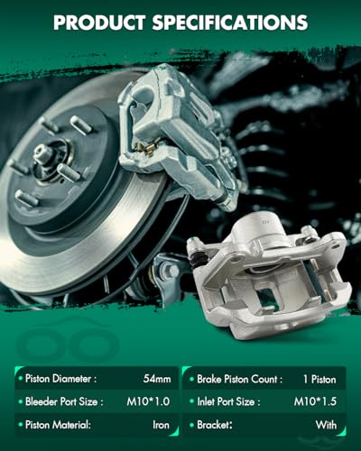 SCITOO 18B4881A Front Right Passenger Disc Brake Caliper - size: Front Passenger[18B4881A]
