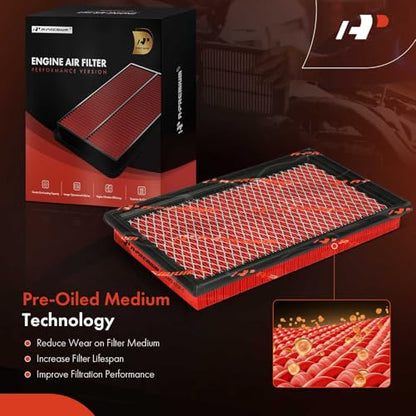 A-Premium High-performance Pre-oiled Engine Air Filter - style: Advanced Air Filter
