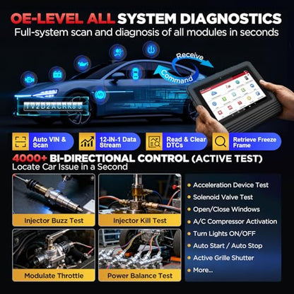 Launch X431 Pro V5.0 Diagnostic Scanner, Bidirectional OBD2 for All Car