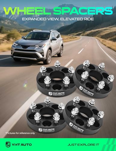 YHTAUTO 5x100 Hub Centric Wheel Spacers 1 Inch for Saab, Subaru, Toyota - size: 1 Inch Thickness, style: 4 PCS