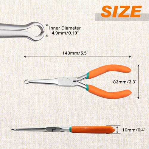 SPEEDWOX 5.5 Inch Hose Grip Pliers Spark Plug Removal Tools Long Reach