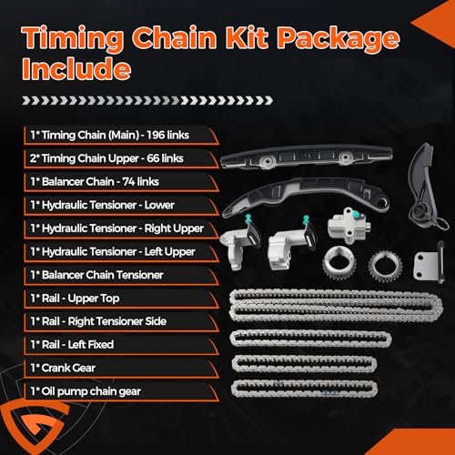 130286KA0A Engine Timing Chain Kit Fit For Nissan Pathfinder 130286KA1B - size: 130706KA1C