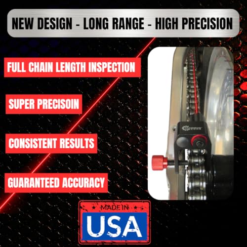 Chain & Sprocket Alignment Tool - Laser Application