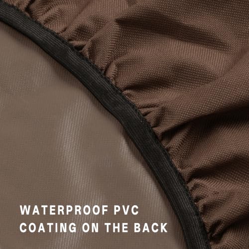 eletecpro RV Tire Covers, Fit 29-32 Inch Tire Diameters, Brown, 4-Pack - color: Brown, size: L (Fits Tire Diameters 29''-32'')