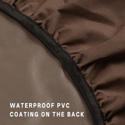 eletecpro RV Tire Covers, Fit 29-32 Inch Tire Diameters, Brown, 4-Pack - color: Brown, size: L (Fits Tire Diameters 29''-32'')