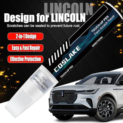 Touch Up Paint(White Platinum Metallic Tri-Coat(UG)) for LINCOLN - color: White Platinum Metallic Tri-Coat(UG) for 2025 Nautilus/2024 Nautilus