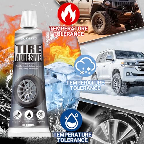 Tire Repair Glue, Tire Repair Nail, Black Rubber Cement Kit, 20ml - color: 20ml