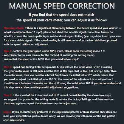 GPS Speedometer Digital HUD Multifunctional for All 5V Vehicle