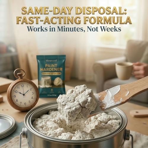 Meuvcol Paint Hardener for Disposal,12 Pack Fast Acting Paint Drying Powder