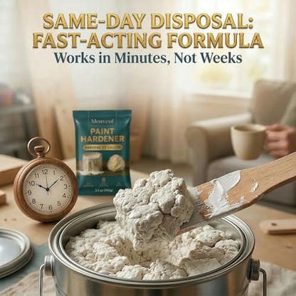 Meuvcol Paint Hardener for Disposal,12 Pack Fast Acting Paint Drying Powder