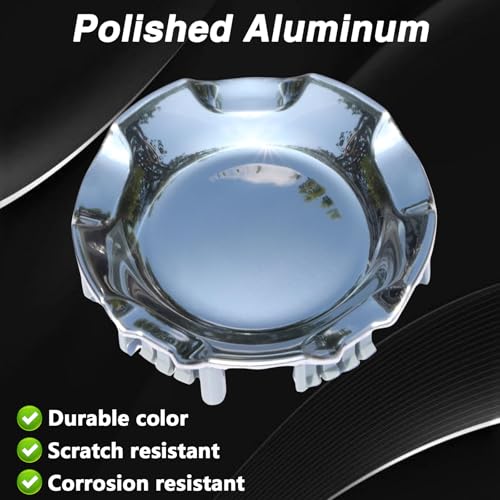 FUSCH Polished Aluminum Center Cap Fits Chevy LTZ Replaces 9596007 9595152 - size: 1
