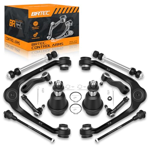 12pc Front Upper Control Arm kit Chevy Silverado 1500 1999-2006, Suburban Tahoe 2000-2006, Avalanche 2002-2006; GMC Sierra Yukon XL Cadillac Escalade ESV EXT - Front End Suspension kit - color: BCCAK1022FBA