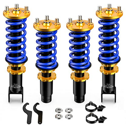 MOSTPLUS 4pcs Full Lowering Coilovers Struts Suspensions Shock Compatible with 1996-2000 Honda Civic Struts Height Adjustable - size: 1996-2000 Honda Civic