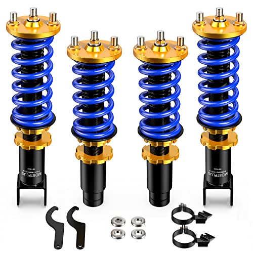 MOSTPLUS 4pcs Full Lowering Coilovers Struts Suspensions Shock Compatible with 1996-2000 Honda Civic Struts Height Adjustable - size: 1996-2000 Honda Civic