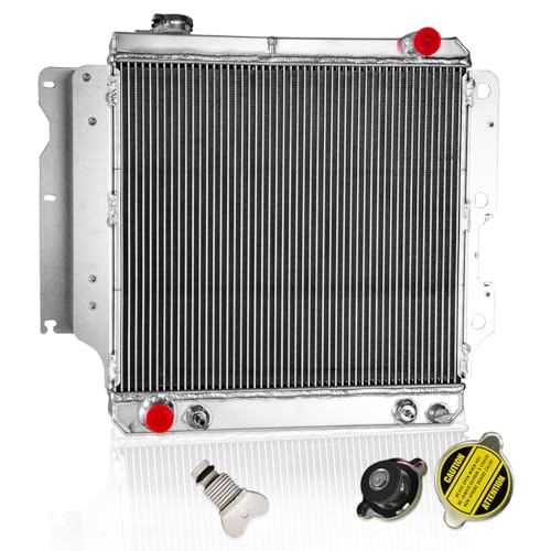 CU2101 Replacement for Jeep TJ Wrangler Radiator 1987-2006 1997 2.5L 4.0L - size: 4-Row Aluminum
