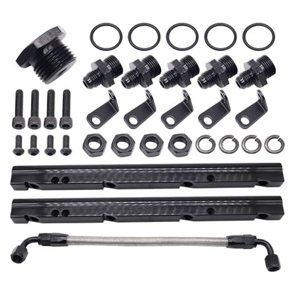 Billet Fuel Rail Kit Fits LS1 LS6 Intake Manifold 6AN W/Hardware