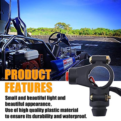 PLAXNS 7/8" 22mm Handlebar 2 Wire Tether Kill Switch Replacement for 110cc 125cc Taotao Dirt Pit Bike ATV 4 Wheeler Quad Trail Bike Go Kart