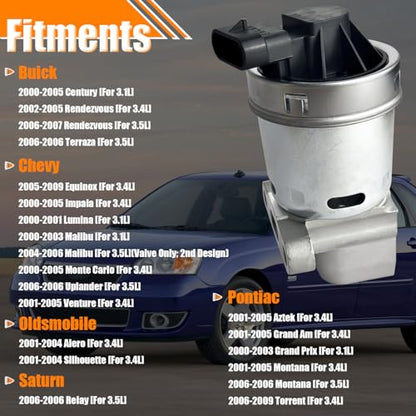 EGRV438 EGR Valve Exhaust Gas Recirculation - size: EGR1291