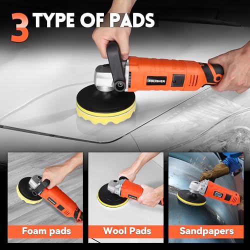 1580W Rotary Car Buffer Polisher for Polishing Waxing