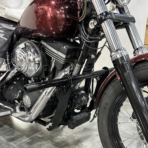 Mofun Front Engine Guard Crash Bar Fit for Harley Dyna 2006-2017 - color: Gloss Black