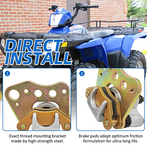 Front Left Right Brake Caliper Assembly for Polaris ATV Sportsman 400 450 500 600 700 800 500 Magnum 330 ATP 330 500 Tractor 500 6X6 1910841 1910842