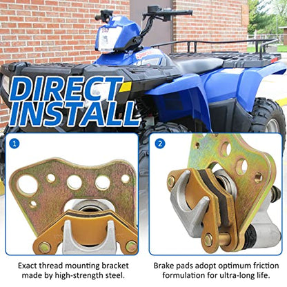 Front Left Right Brake Caliper Assembly for Polaris ATV Sportsman 400 450 500 600 700 800 500 Magnum 330 ATP 330 500 Tractor 500 6X6 1910841 1910842