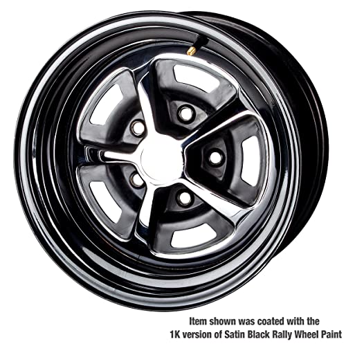 Eastwood 2K Catalyzed Aerospray Long Lasting Satin Black Rally Wheel Urethane Paint 12 oz
