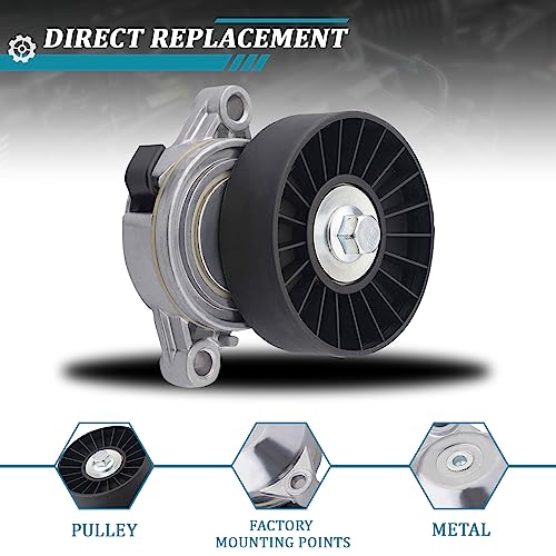 IRONTEK 419-103 Belt Tensioner Assembly with Pulley fit for Saturn (1991-1992 SC 1993-2002 SC1 1991-2002 SL 1993-2002 SC2 1991-2002 SL2 1993-1999 SW1 1993-2001 SW2) #21000684 21006508 21007465 - size: 21007465