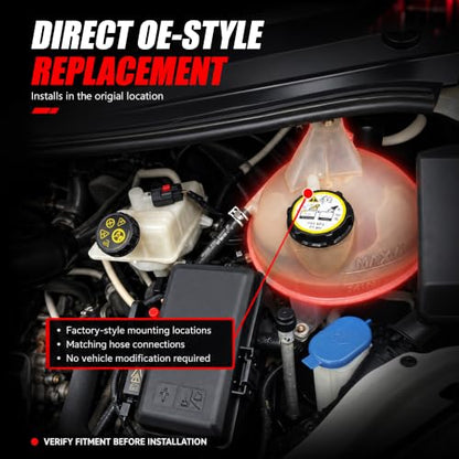 Engine Coolant Overflow Reservoir Tank with Cap Compatible with Ford Transit-150 Transit-250 Transit-350 2015-2019, Coolant Recovery Expansion Tank, Replaces BK2Z-8A080-B, Direct Replacement - size: BK2Z-8A080-B