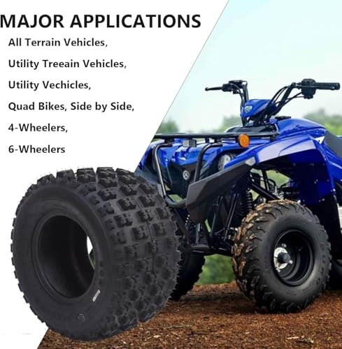 20x11-9 ATV Tires, All Terrain 6PR 20x11x9 ATV UTV Trail Mud Sand Off-Road Tires (Pack of 2, Tubeless) - size: 20x11-9