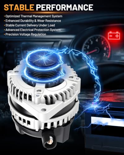 Alternator 11775 130A Fit for Honda Odyssey 2014-2017 3.5L V6 - size: 11775N