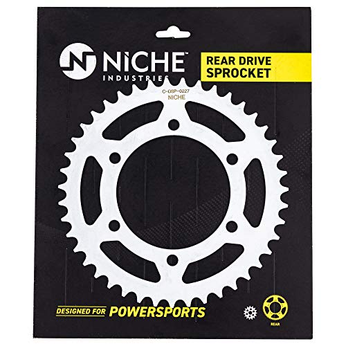 NICHE Drive Sprocket Chain Combo for Kawasaki Ninja 250R EX250 Front 14 Rear 43 Tooth 520NZ Standard 106 Links - size: Standard Chain