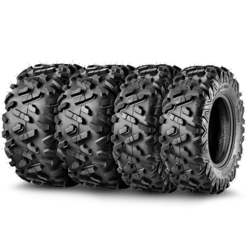 TRIPOWER ATV UTV Tires 25x8-12 & 25x10-12 All Terrain Trail Sand Mud Off-Road Tires, 6 Ply Tubeless Full Set of 4 - size: 25x8-12 & 25x10-12 AT35