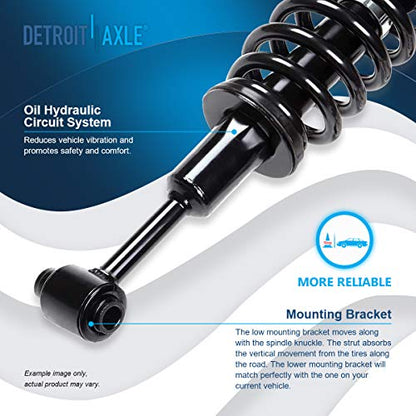 Detroit Axle - Front & Rear Struts for 2004 2005 Ford Explorer - size: 10004-4/Shock Kit