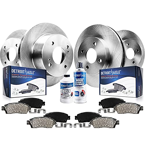 Detroit Axle - 8pc Brake Kit for 2002-2006 Mini Cooper - size: 10PR1200078/kit