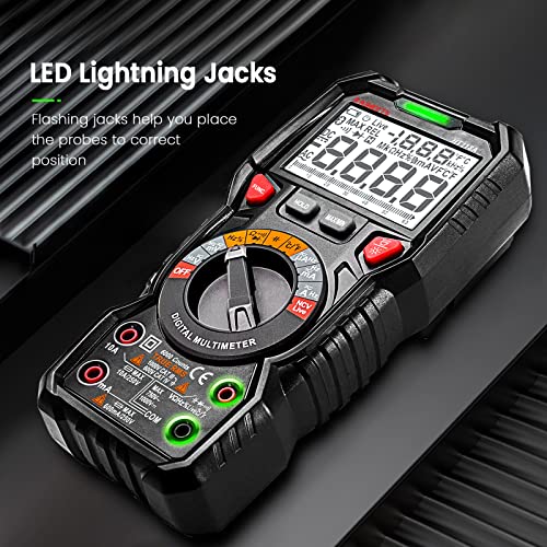 KAIWEETS Digital Multimeter Automotive TRMS Tester 6000 Counts NCV for Car - size: 6000 counts