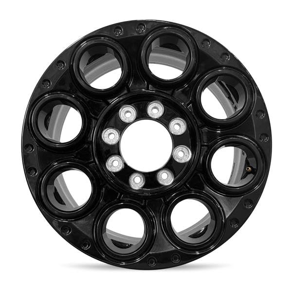 20x8 in Aluminum Wheel Rim 8 Lug 170mm 45mm Offset 124.9mm CB| Powder-Coated Black finish Fits 2023-2025 Ford F-250 | New OEM Take Off | PC3Z1007L - size: 20x8 inch 2023-2025 F-250
