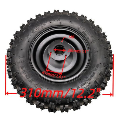 Beeking 4.10-6 Tires Wheels with Rim For 50cc-100cc Tao Tao ATV。