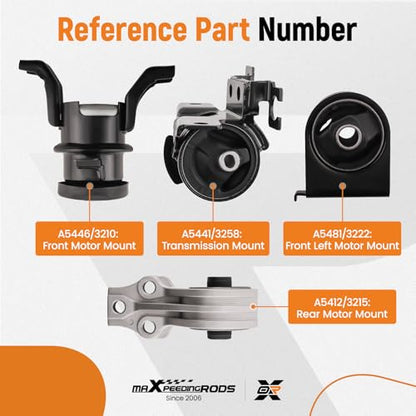 maXpeedingrods Engine Motor Mount Kit for Ford Escape - size: for Ford Escape 2.3L 2005-2008